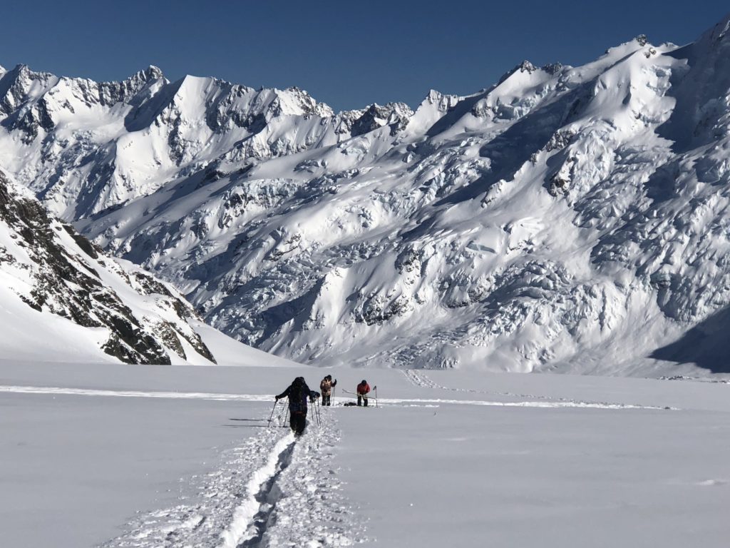 Ski Mountaineering and glacial ski touring in new zealand