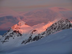 Intense winds and bad weather coming over the main divide