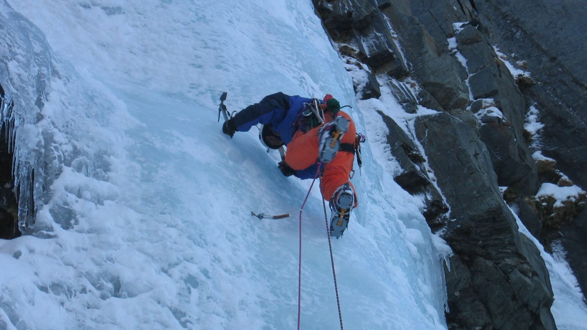 Alpine Style Ice Climbing in Bush Stream